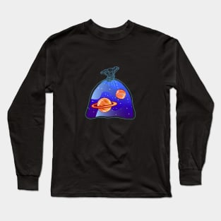 Planets in plastic bags Long Sleeve T-Shirt